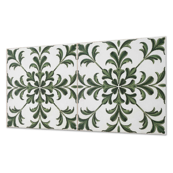 Obdélníkový panel na zeď Roślinny wzór na ceramice