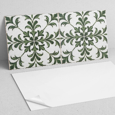 Obdélníkový panel na zeď Roślinny wzór na ceramice