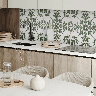Obdélníkový panel na zeď Roślinny wzór na ceramice