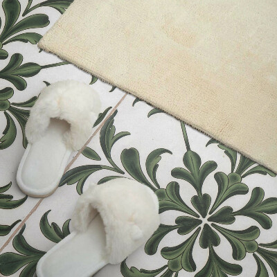 Obdélníkový panel na zeď Roślinny wzór na ceramice