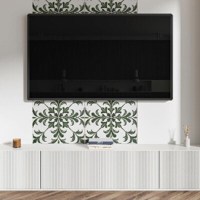Obdélníkový panel na zeď Roślinny wzór na ceramice