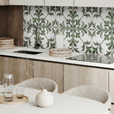 Obdélníkový panel na zeď Roślinny wzór na ceramice