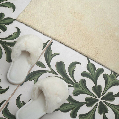 Obdélníkový panel na zeď Roślinny wzór na ceramice