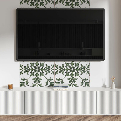 Obdélníkový panel na zeď Roślinny wzór na ceramice