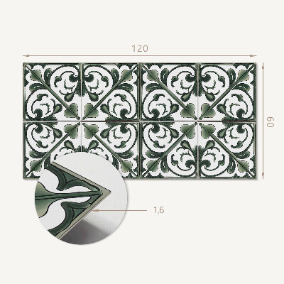 Obdélníkový panel na zeď Roślinne ornamenty w pięknym zestawieniu