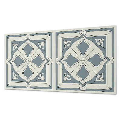 Obdélníkový nástěnný panel Kwiatowy motyw na ceramice