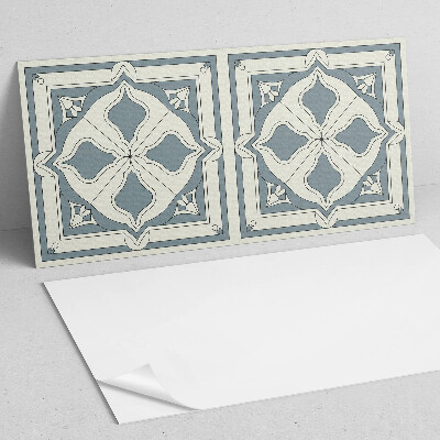 Obdélníkový nástěnný panel Kwiatowy motyw na ceramice