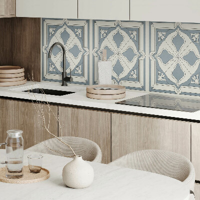 Obdélníkový nástěnný panel Kwiatowy motyw na ceramice