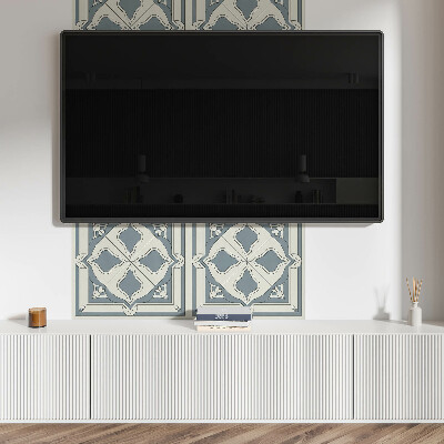Obdélníkový nástěnný panel Kwiatowy motyw na ceramice