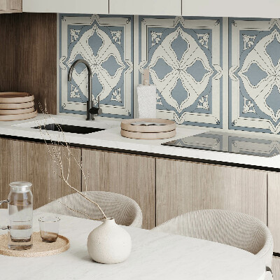Obdélníkový nástěnný panel Kwiatowy motyw na ceramice