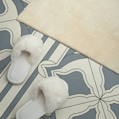 Obdélníkový nástěnný panel Kwiatowy motyw na ceramice