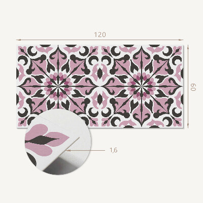 Obdélníkový nástěnný panel Roślinna symetria w eleganckim stylu