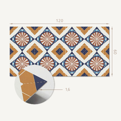 Obdélníkový obkladový panel Wzór geometryczny z okręgami