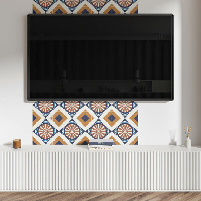 Obdélníkový obkladový panel Wzór geometryczny z okręgami