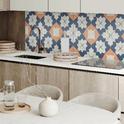 Obdélníkový obkladový panel Kwiatowy motyw geometryczny