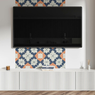 Obdélníkový obkladový panel Kwiatowy motyw geometryczny