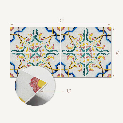 Obdélníkový obkladový panel Roślinne ornamenty w eleganckim stylu
