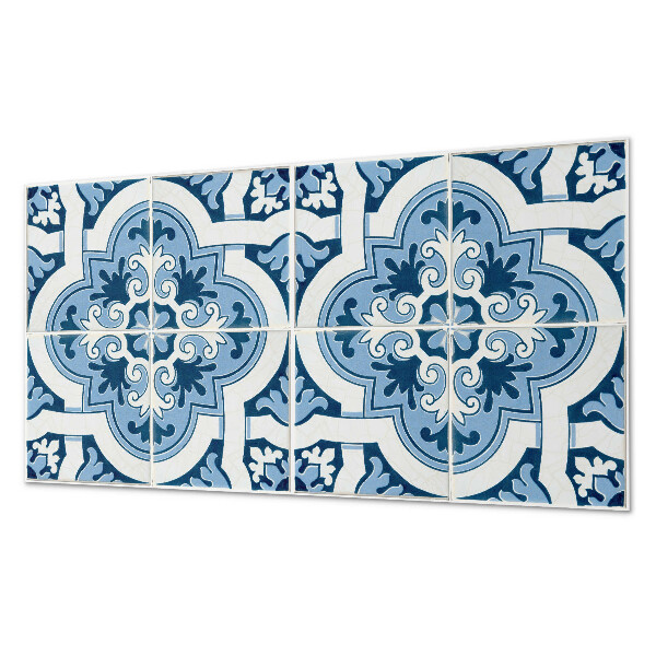 Obdélníkový nástěnný panel Kaflowe ornamenty w stylu klasycznym
