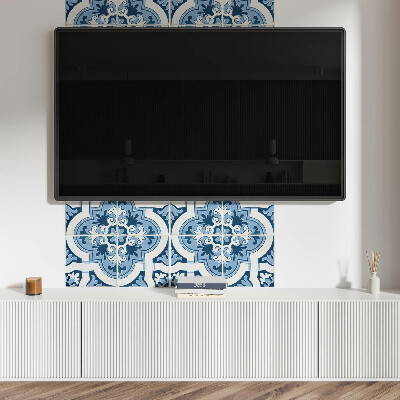 Obdélníkový nástěnný panel Kaflowe ornamenty w stylu klasycznym