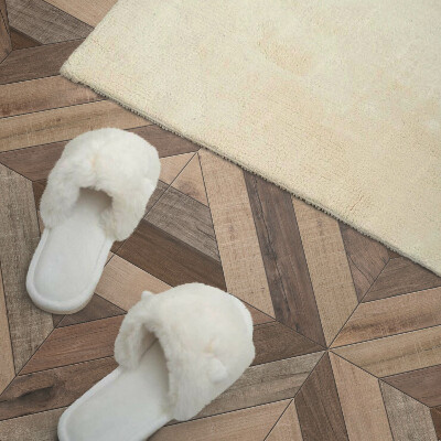 Obdélníkový obkladový panel Drewniane panele w abstrakcyjnym stylu