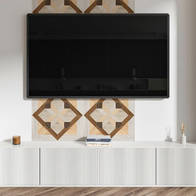 Obdélníkový panel na zeď Kształty w geometrycznym kwadracie