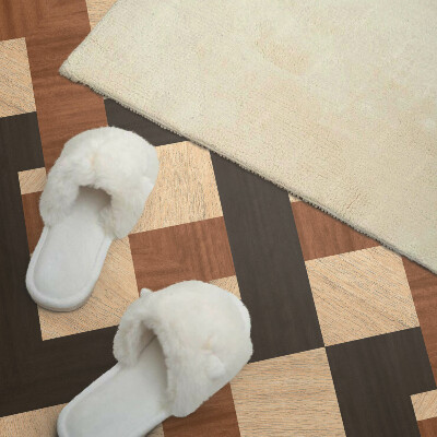 Obdélníkový panel na zeď Geometryczny motyw drewniany