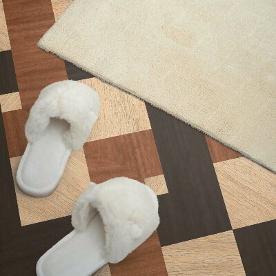 Obdélníkový panel na zeď Geometryczny motyw drewniany