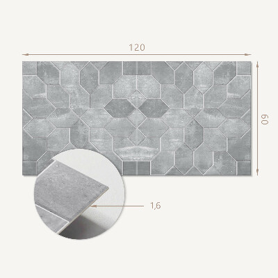 Obdélníkový obkladový panel Heksagonalna mozaika w stylu geometrycznym