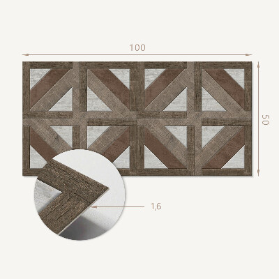 Obdélníkový panel na zeď Geometria naturalnych struktur