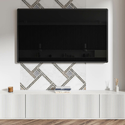 Obdélníkový nástěnný panel Konstrukcja linii geometrycznych