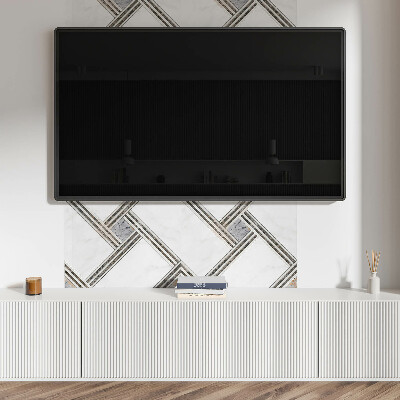 Obdélníkový nástěnný panel Konstrukcja linii geometrycznych