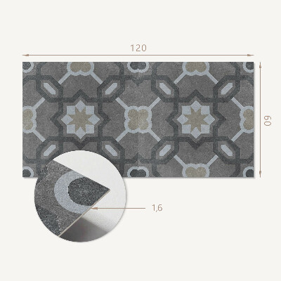 Obdélníkový obkladový panel Wzór kafli w stylu geometrycznym