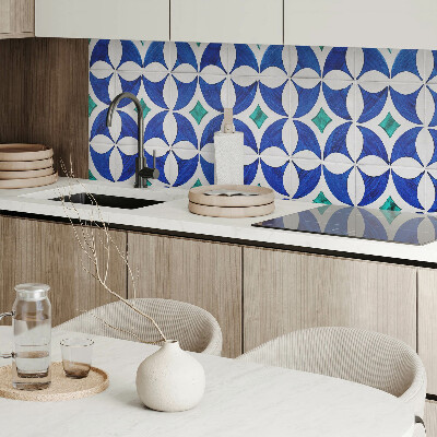 Obdélníkový panel na zeď Wzory kafli w stylu geometrycznym