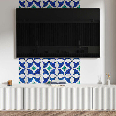 Obdélníkový panel na zeď Wzory kafli w stylu geometrycznym