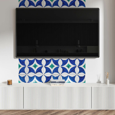 Obdélníkový panel na zeď Wzory kafli w stylu geometrycznym