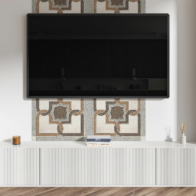 Obdélníkový panel na zeď Kaflowy wzór w geometrycznym stylu