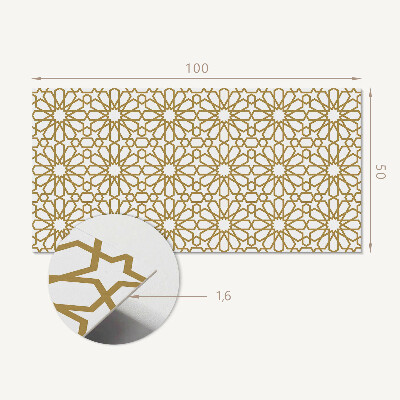 Obdélníkový nástěnný panel Wzór geometryczny z gwiazdami