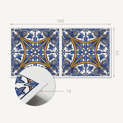 Obdélníkový panel na zeď Roślinne ornamenty w harmonijnym stylu