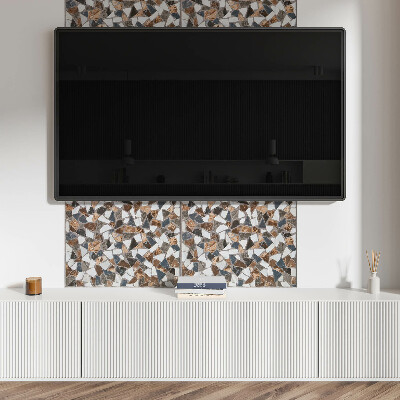 Obdélníkový nástěnný panel Mozaika z różnorodnymi formami