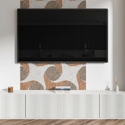 Obdélníkový nástěnný panel Motyw okręgów i fal