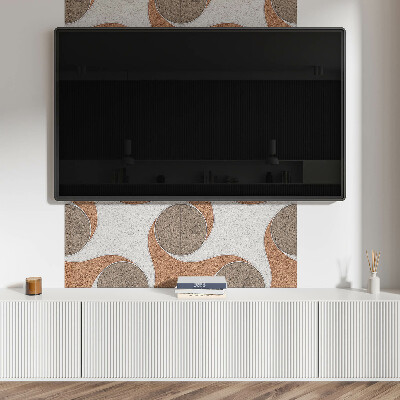 Obdélníkový nástěnný panel Motyw okręgów i fal