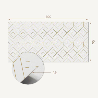 Obdélníkový obkladový panel Wzór rombowy w stylu geometrycznym