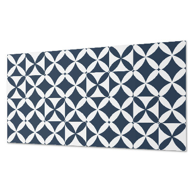 Obdélníkový obkladový panel Kwiatowy motyw w geometrycznych kształtach
