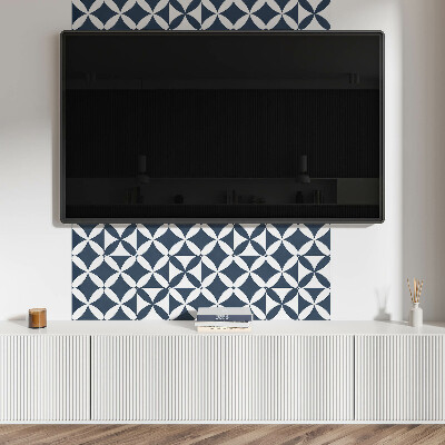 Obdélníkový obkladový panel Kwiatowy motyw w geometrycznych kształtach