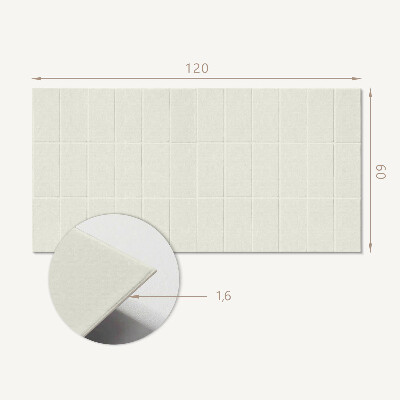 Obdélníkový panel na zeď Geometria prostokątnych płytek w siatce