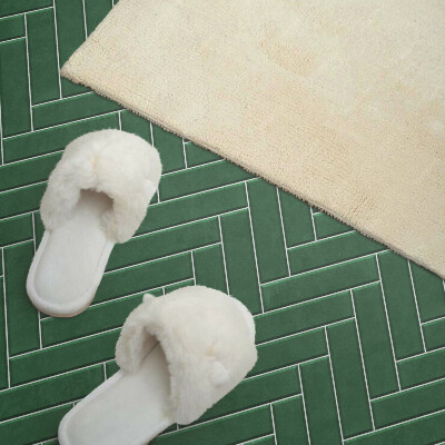 Obdélníkový obkladový panel Jodełkowy motyw na ceramice