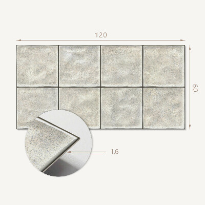 Obdélníkový nástěnný panel Wzór ceramicznych płytek