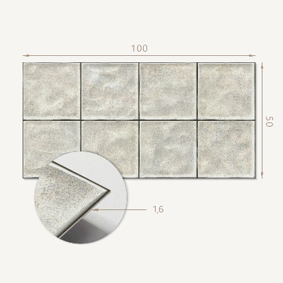 Obdélníkový nástěnný panel Wzór ceramicznych płytek