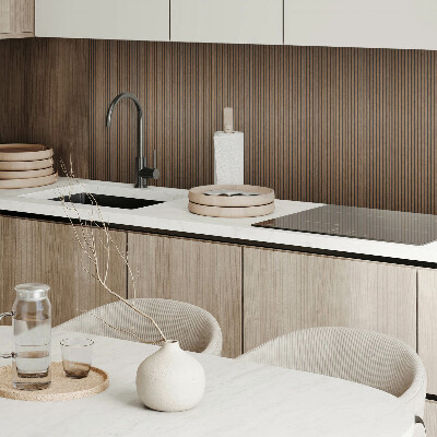 Obdélníkový nástěnný panel Pionowe deski w naturalnym stylu