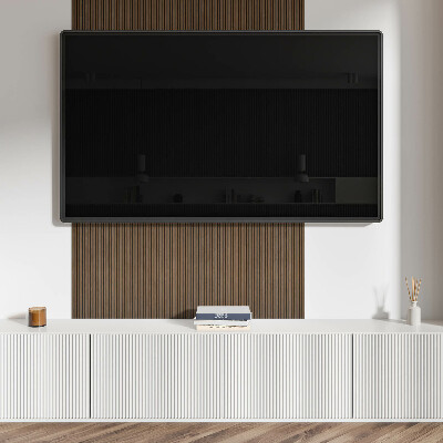 Obdélníkový nástěnný panel Pionowe deski w naturalnym stylu